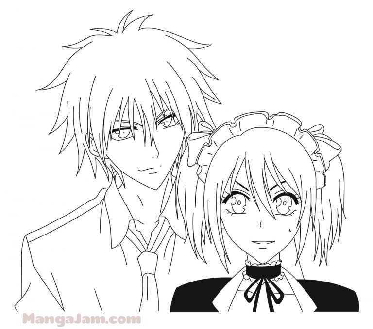 How to Draw Usui and Misaki from Kaichou Wa Maid Sama - MANGAJAM.com |  Anime character drawing, Drawings, Maid sama