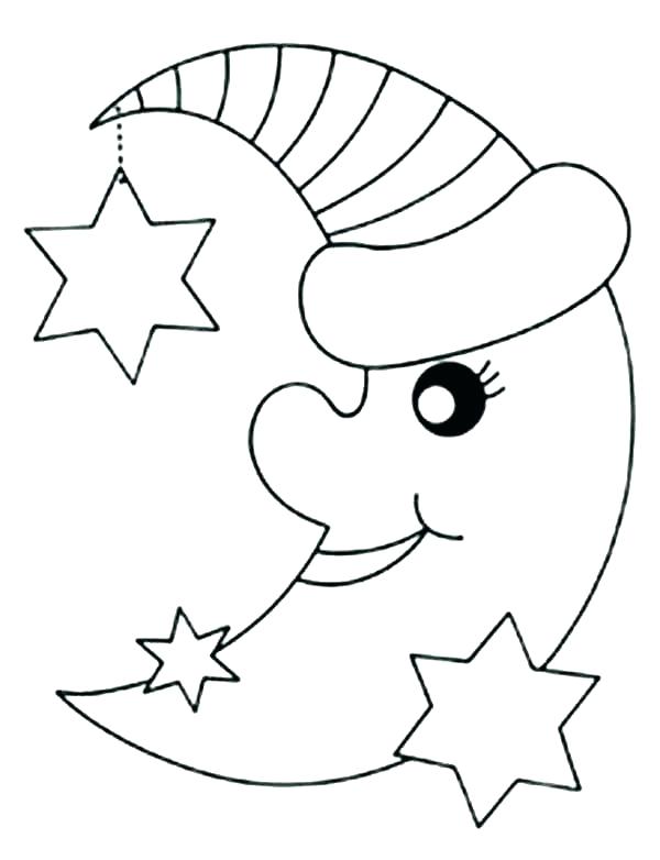 Half Moon Coloring Pages at GetDrawings | Free download