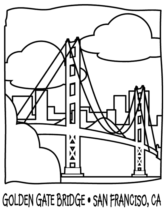 Bridge #62887 (Buildings and Architecture) – Printable coloring pages