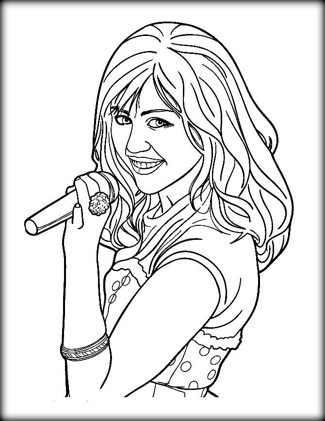Hannah Montana Online Coloring Pages - Coloring Nation