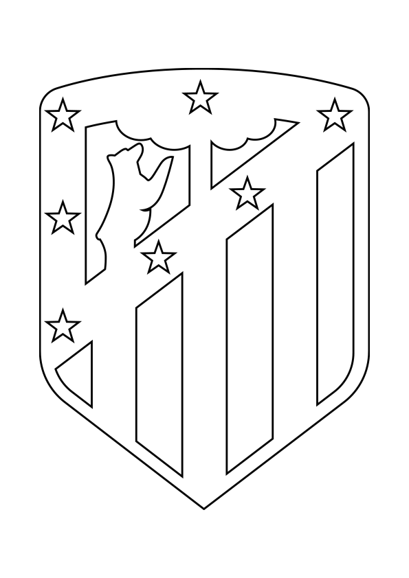 Atletico Madrid coloring page