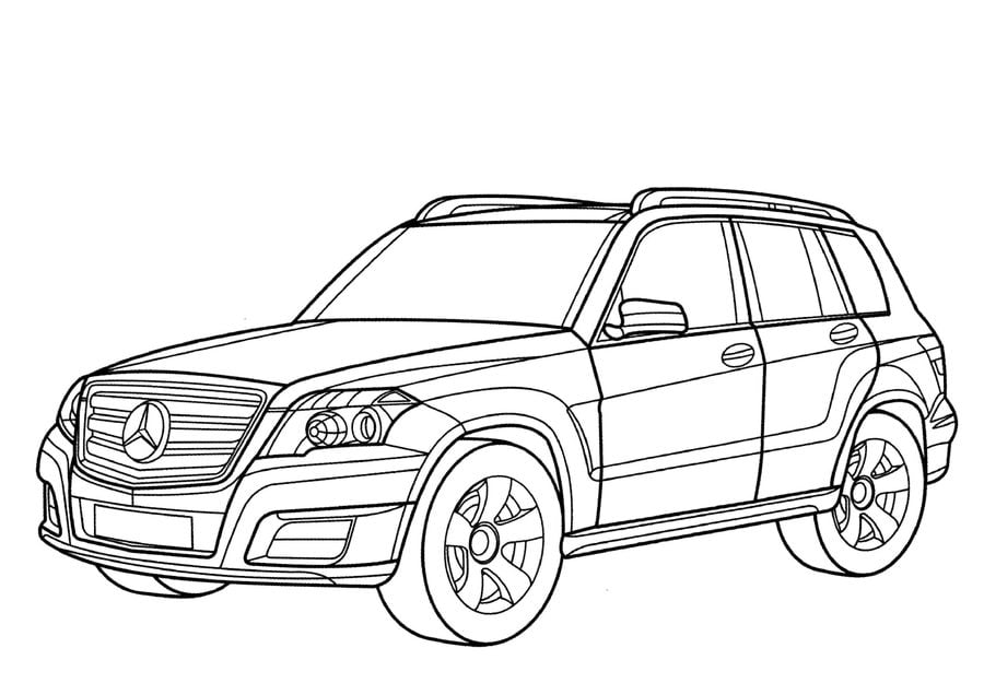 Coloring pages: Mercedes, printable for kids & adults, free