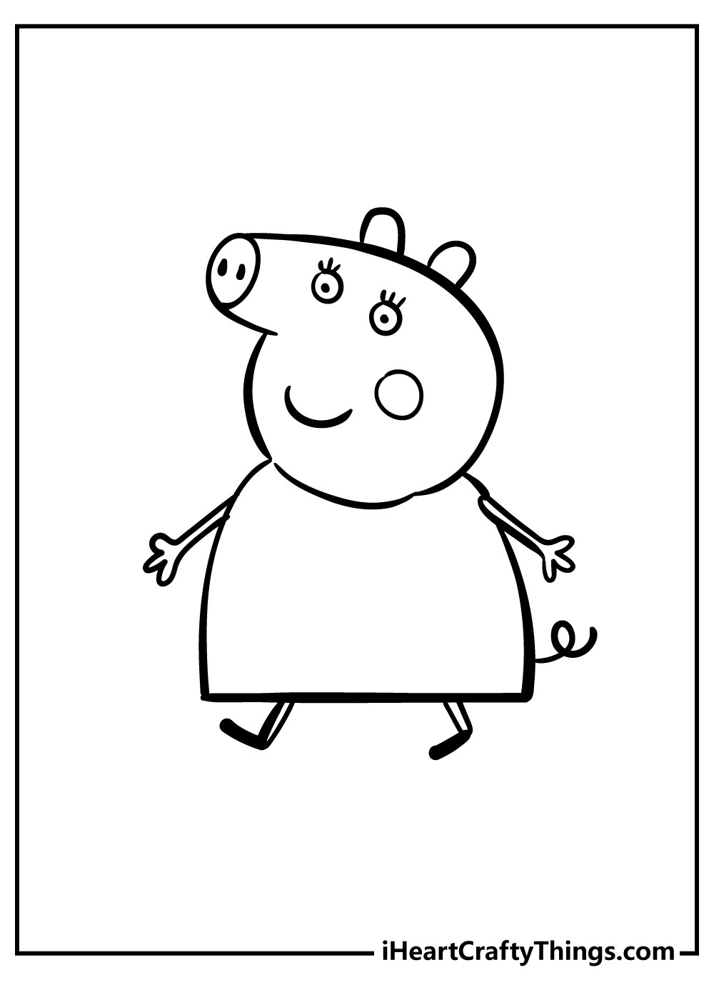 Peppa Pig Coloring Page (Updated 2023) - Coloring Nation