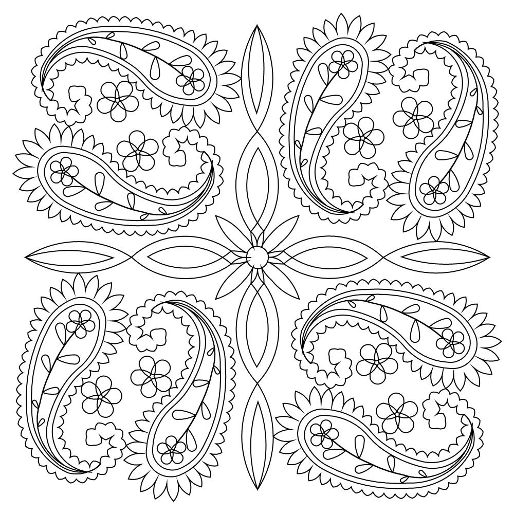 Paisley Coloring Page