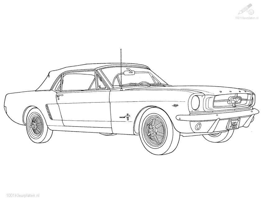 Free coloring pages - Muscle Car Coloring Pages