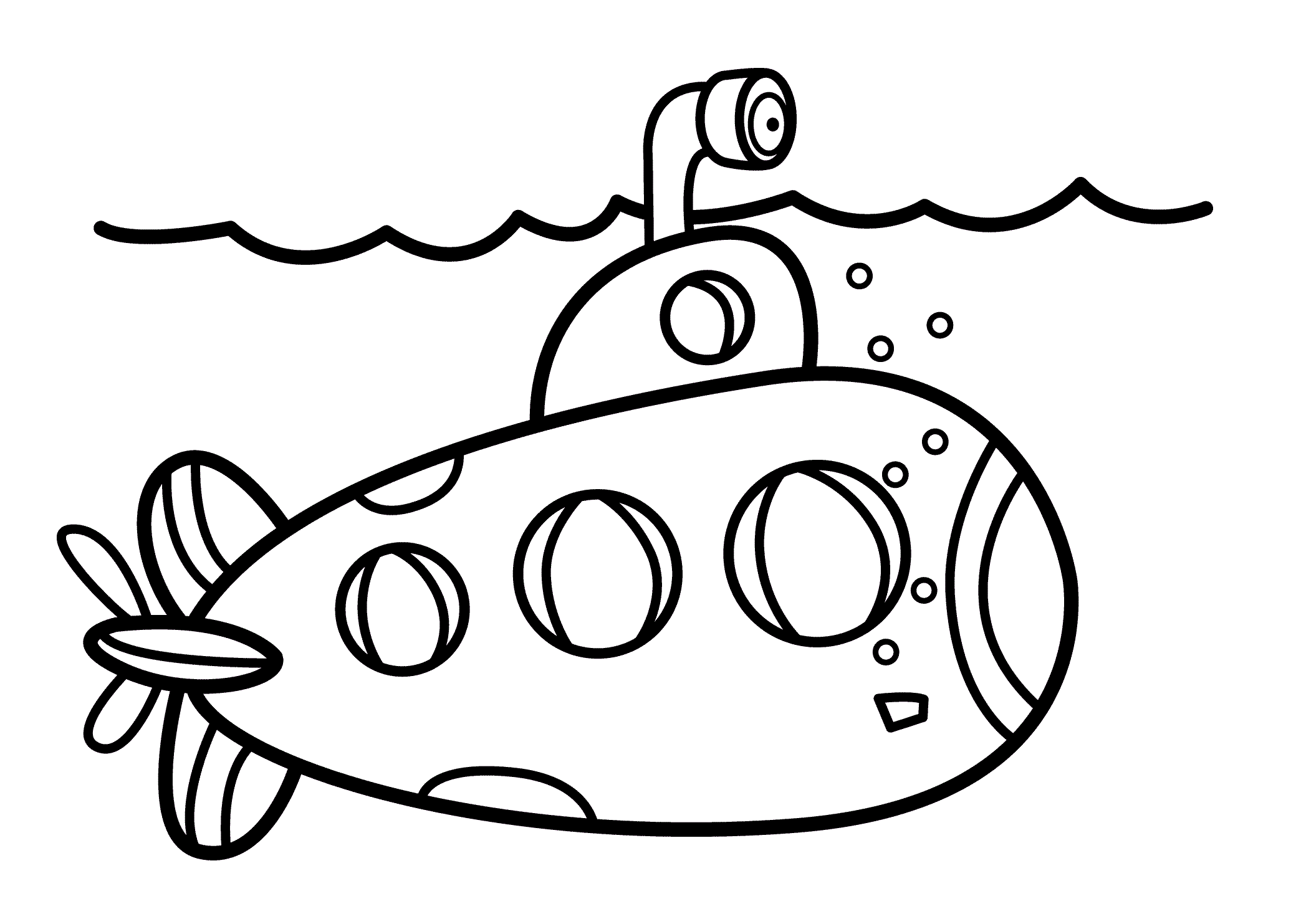 Submarine Coloring Pages Printable - High Quality Coloring Pages