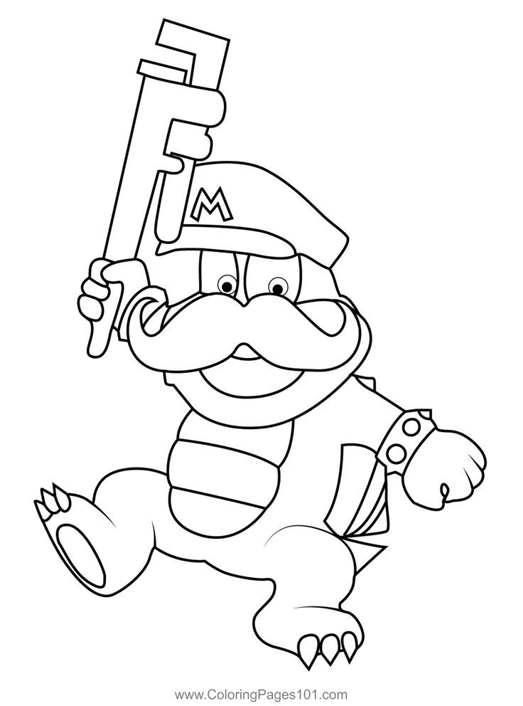 Pin on Koopalings Coloring Pages