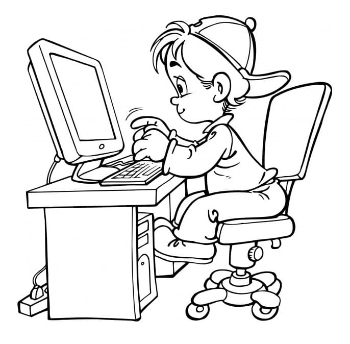 Computer Coloring Pages - Free Printable Coloring Pages for Kids