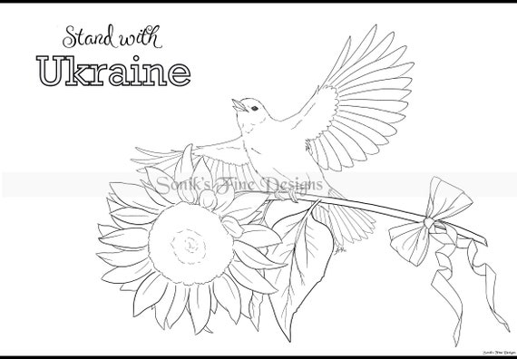 Stand With Ukraine an Inspirational Ukrainian Support Digital - Etsy