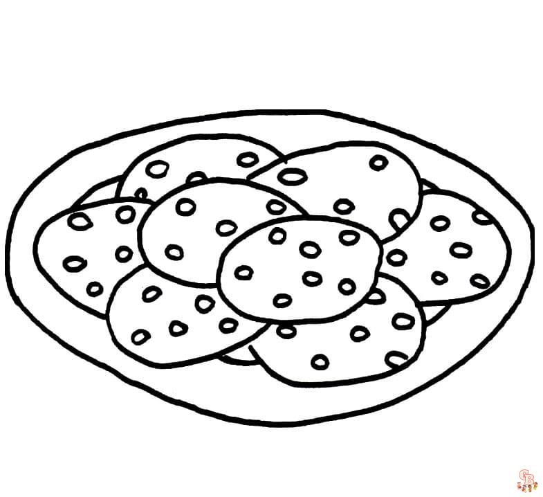 Free Cookies Coloring Pages for Kids - Printable and Easy