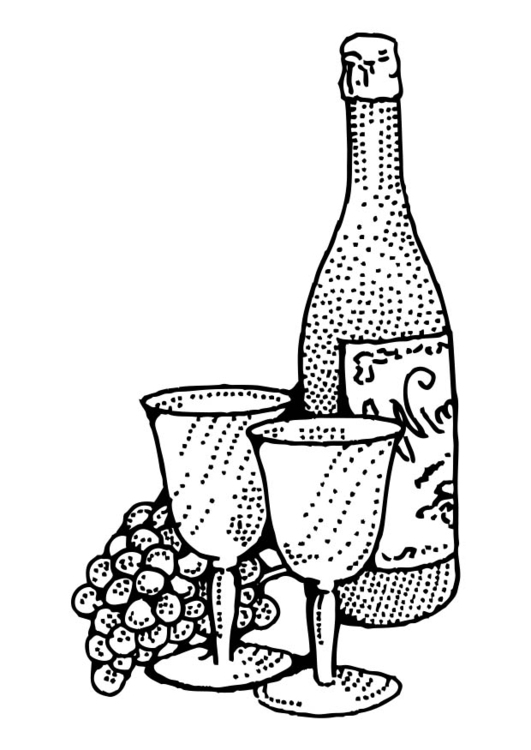 Coloring Page Wine - free printable coloring pages - Img 17427