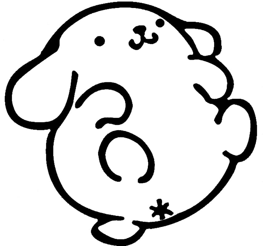 Pompompurin Printable Coloring Page - Free Printable Coloring Pages for Kids