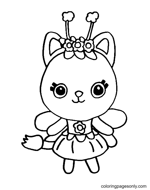 Kitty Fairy Gabby's Dollhouse Coloring Pages - Gabby's Dollhouse Coloring  Pages - Coloring Pages For Kids And Adults