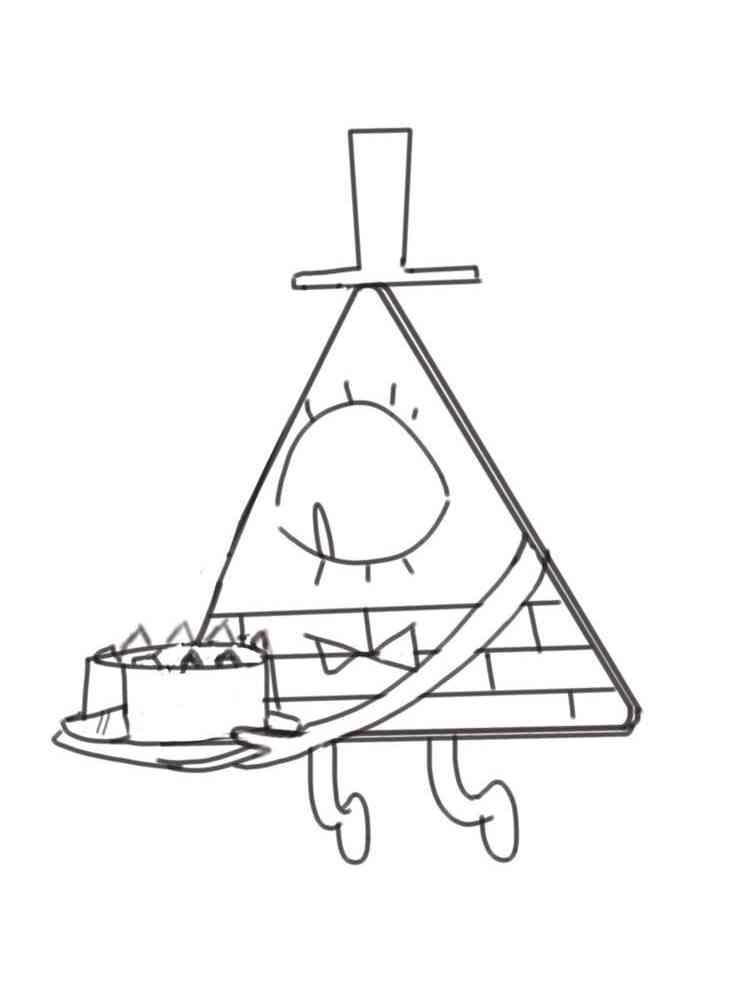Gravity Falls Bill Cipher coloring pages