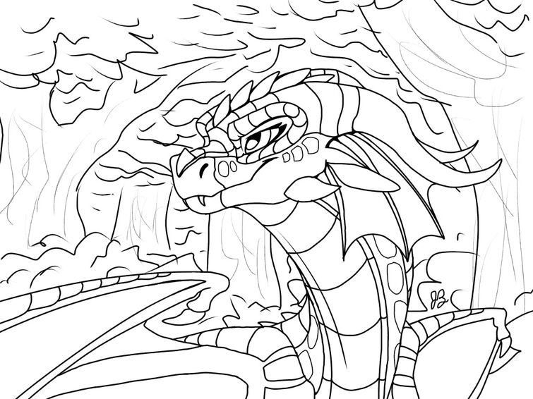 What I have so far for the Wings of Fire Coloring Book I'm making: | Fandom