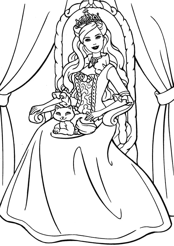 Princess - Coloring Pages for Kids and for Adults