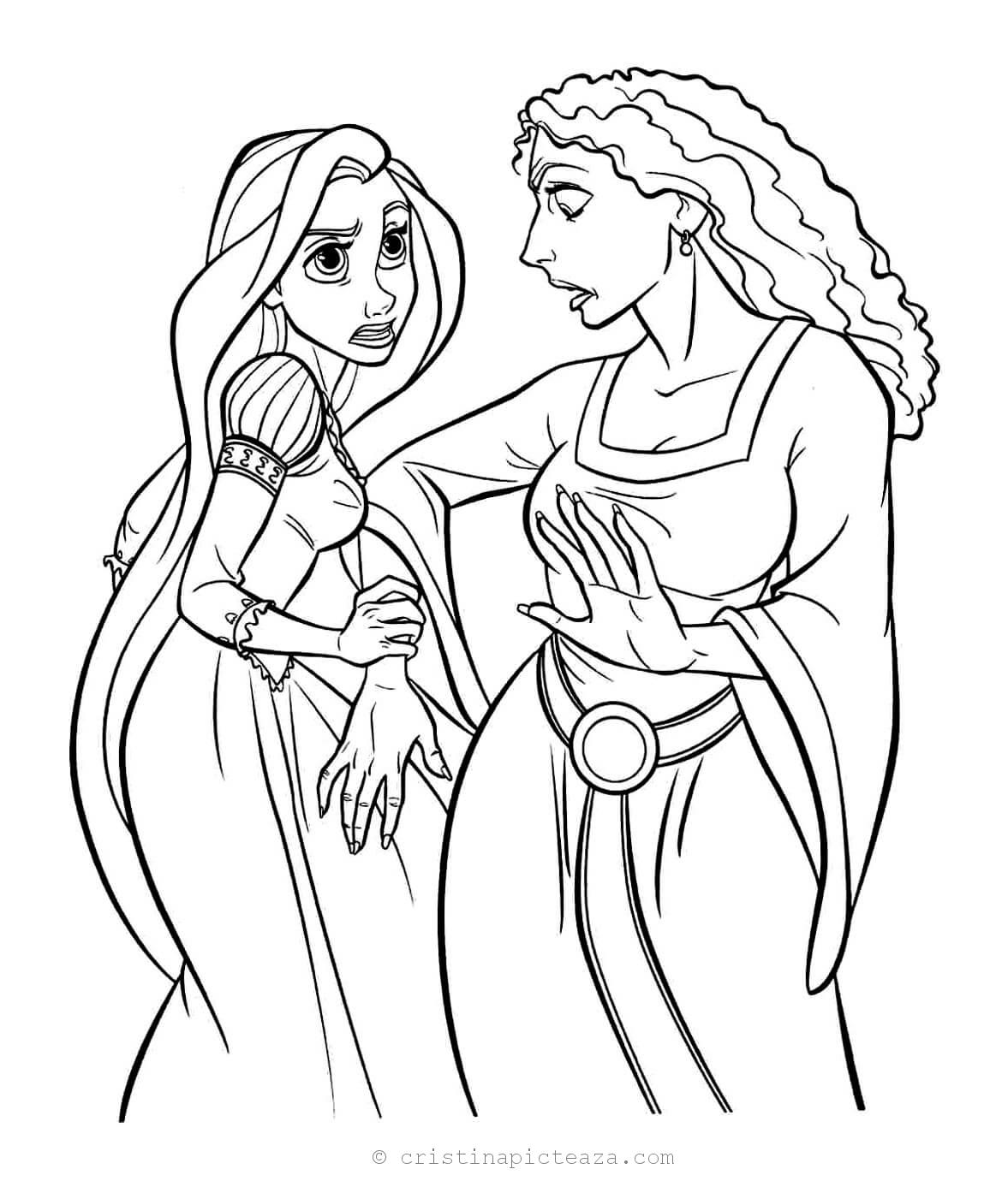 Tangled Coloring Pages – Rapunzel ...cristinapicteaza.com