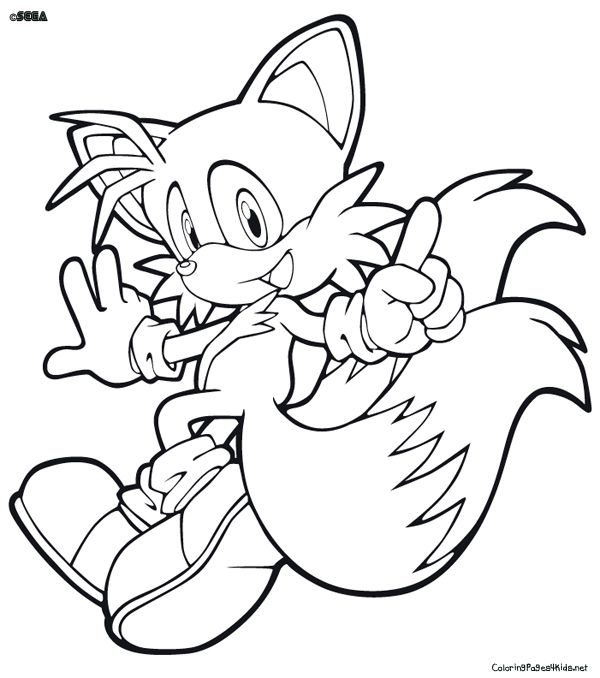 Tails | Free Coloring Pages on Masivy World