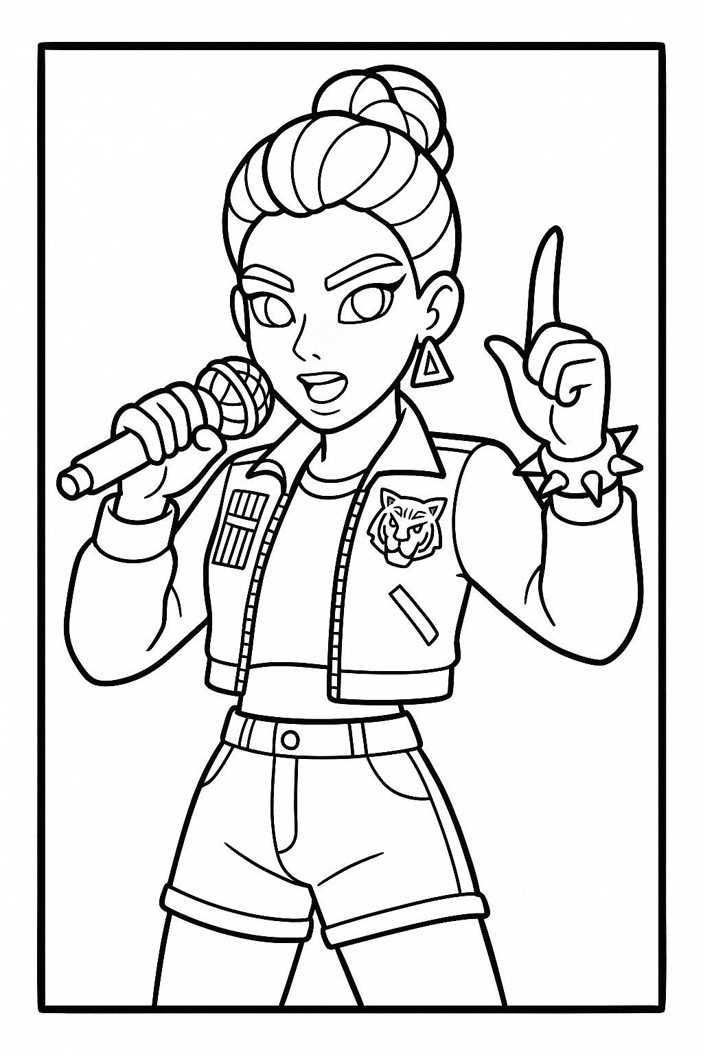 KPop Demon Hunters Coloring Pages – Free Printable PDFs