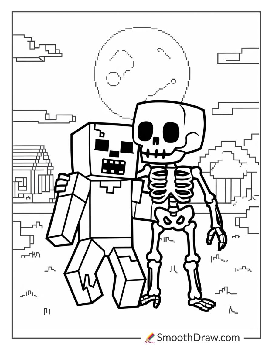 63 Free Minecraft Coloring Pages - Smooth Draw