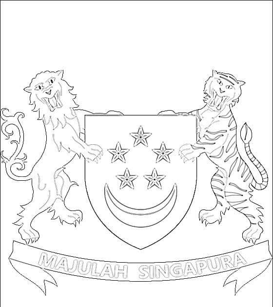 Singapore Coloring Pages