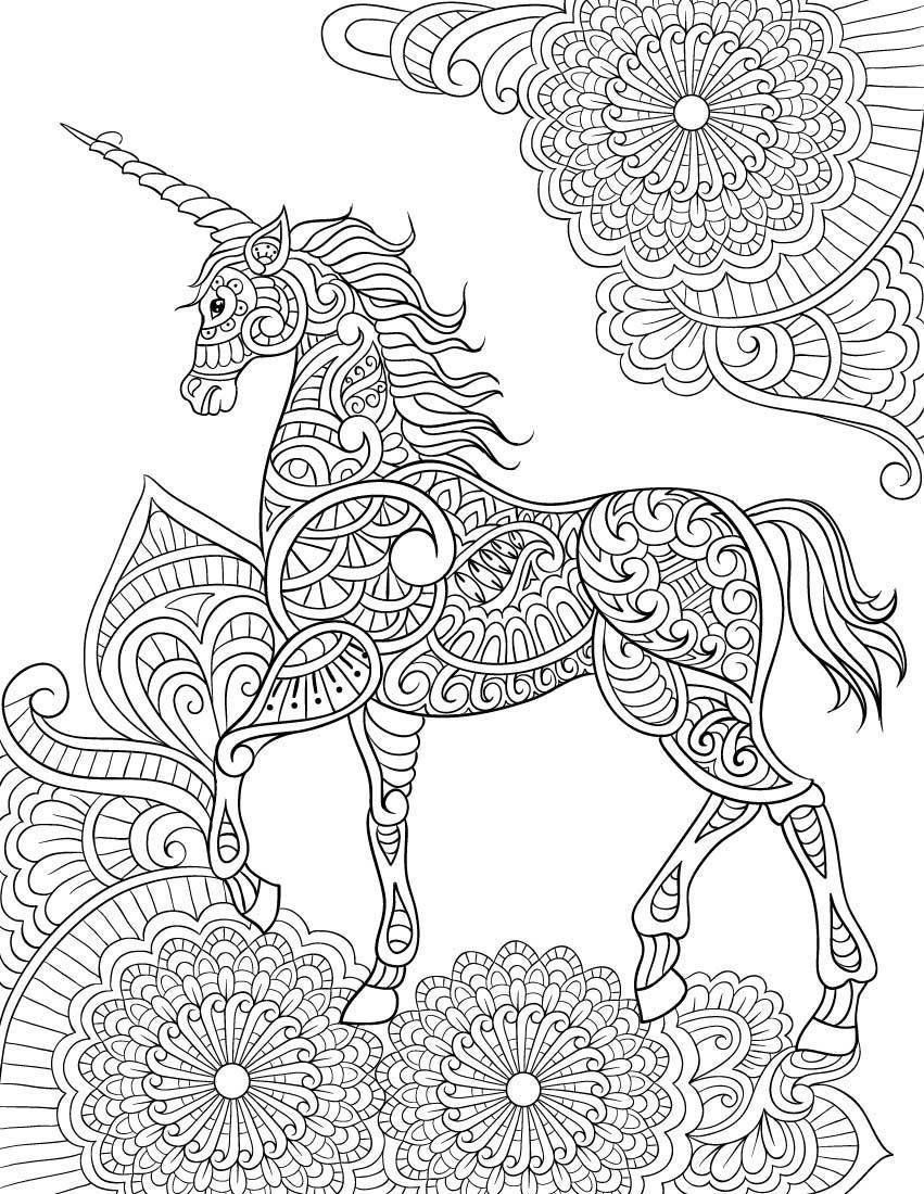 unicorn mandala coloring pages | Only Coloring Pages | Unicorn coloring  pages, Mandala coloring pages, Mandala coloring