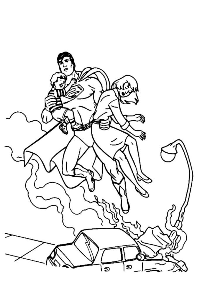 man steel superman coloring pages