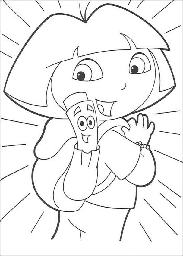 map dora the explorer coloring pages drawing ki best