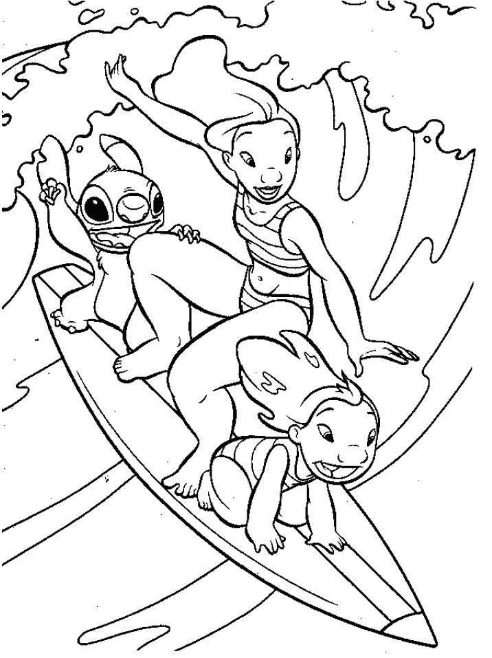 Scooby Doo Surfing Wave Beach Coloring Page - Scoobydoo Coloring 