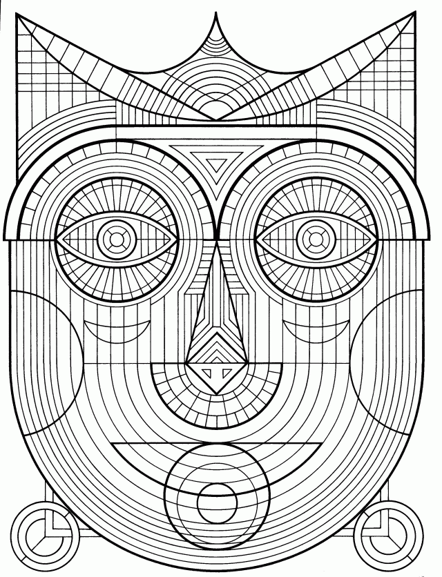 Advanced Geometric Coloring Pages For Adults Fedical 200216 