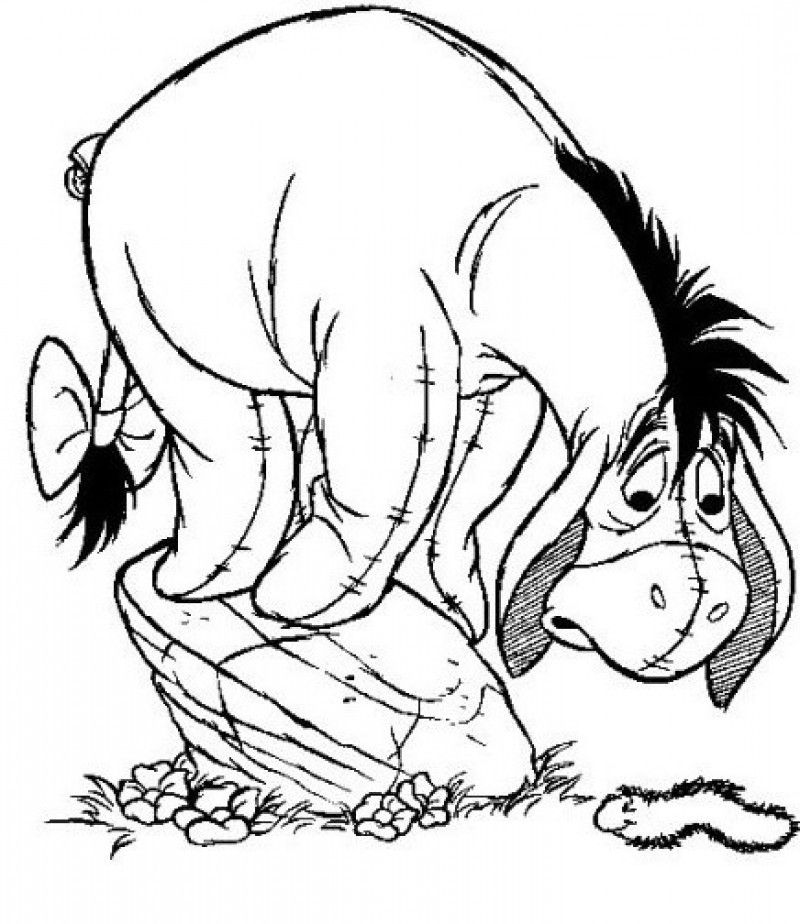 Printables Eeyore And Caterpillar Coloring Page For Kids - Kids 
