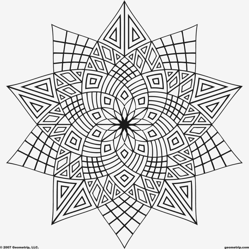 Coloring Pages: Geometric Free Printable Coloring Pages