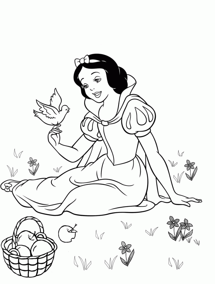 snow white wicked witch Colouring Pages (page 3)