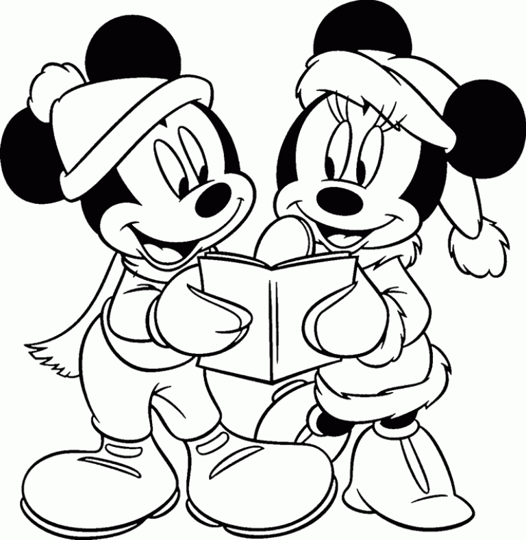 Disney Christmas Coloring Pages Free Download Wallpapers HD 