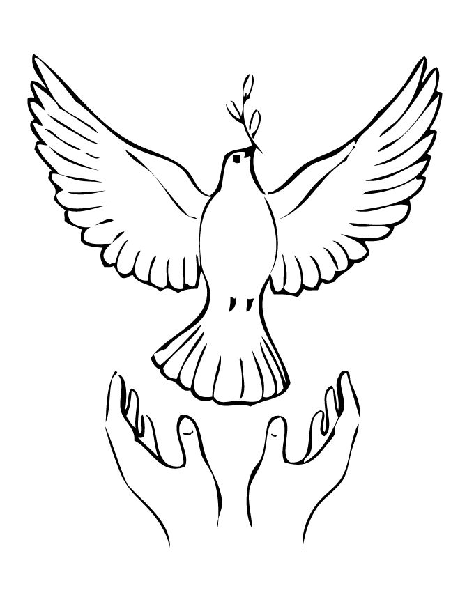 Love And Peace Sign Coloring Page | HM Coloring Pages
