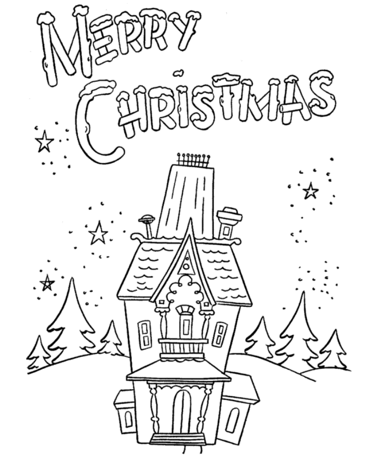 Download Coloring Pages For Merry Christmas Free Or Print Coloring 