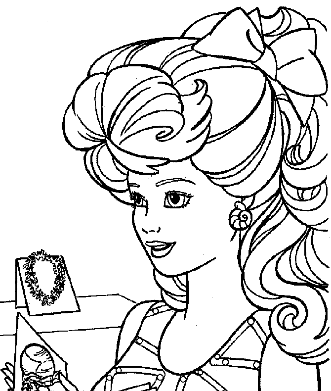 barbie coloring book provided