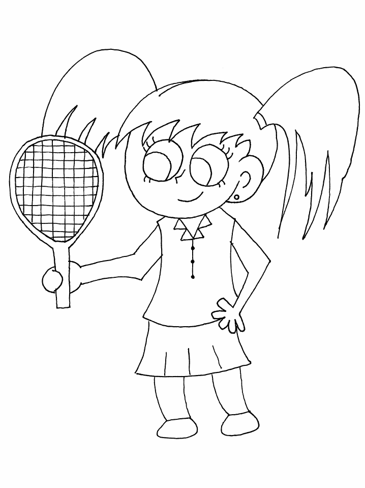 Tennis coloring pages 11 / Tennis / Kids printables coloring pages