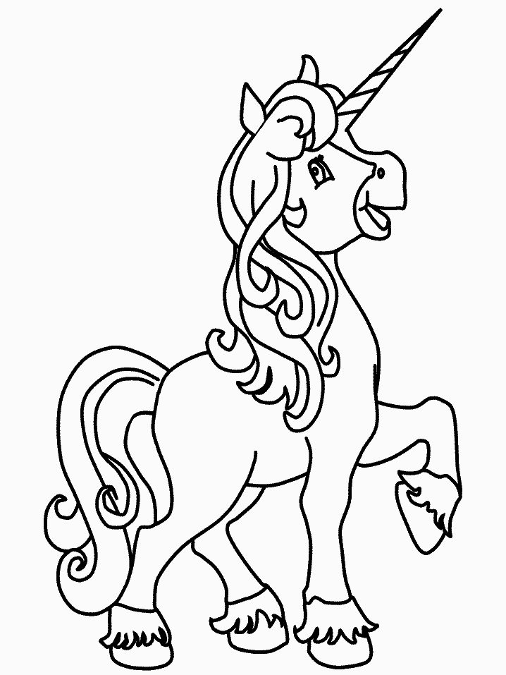 Coloring Page - Unicorn coloring pages 8