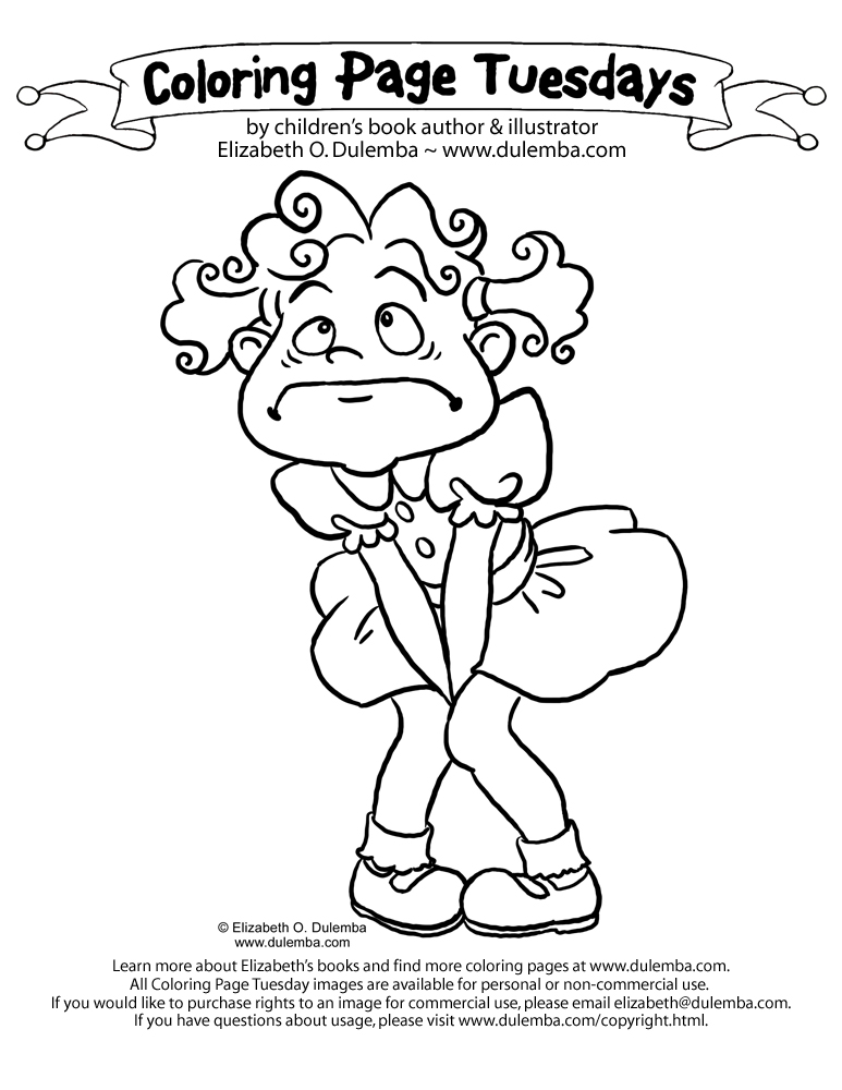 dulemba: Coloring Page Tuesday - Gotta Go!