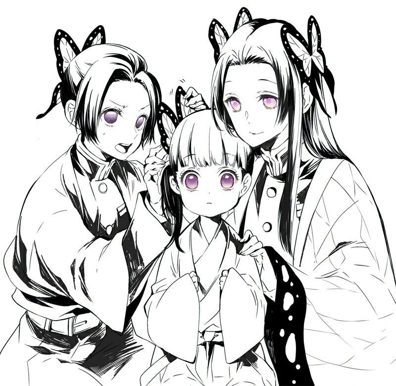 shinobu , kanao & kanae | Fantasy demon, Anime demon, Anime