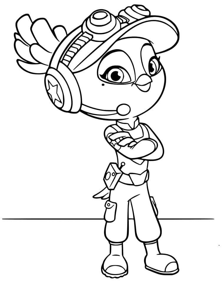 Bea from Top Wing Coloring Page - Free Printable Coloring Pages for Kids
