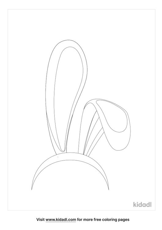 Bunny Ears Coloring Pages | Free Easter Coloring Pages | Kidadl