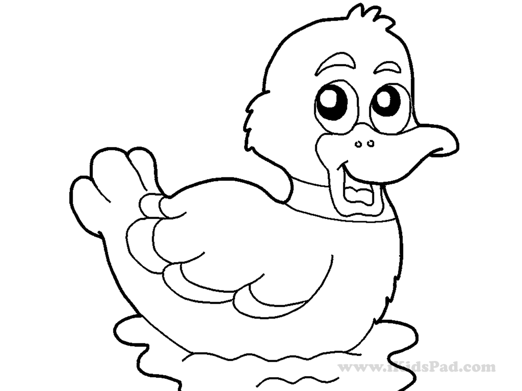 Cartoon Baby Duck Coloring Pages - Coloring Pages For All Ages