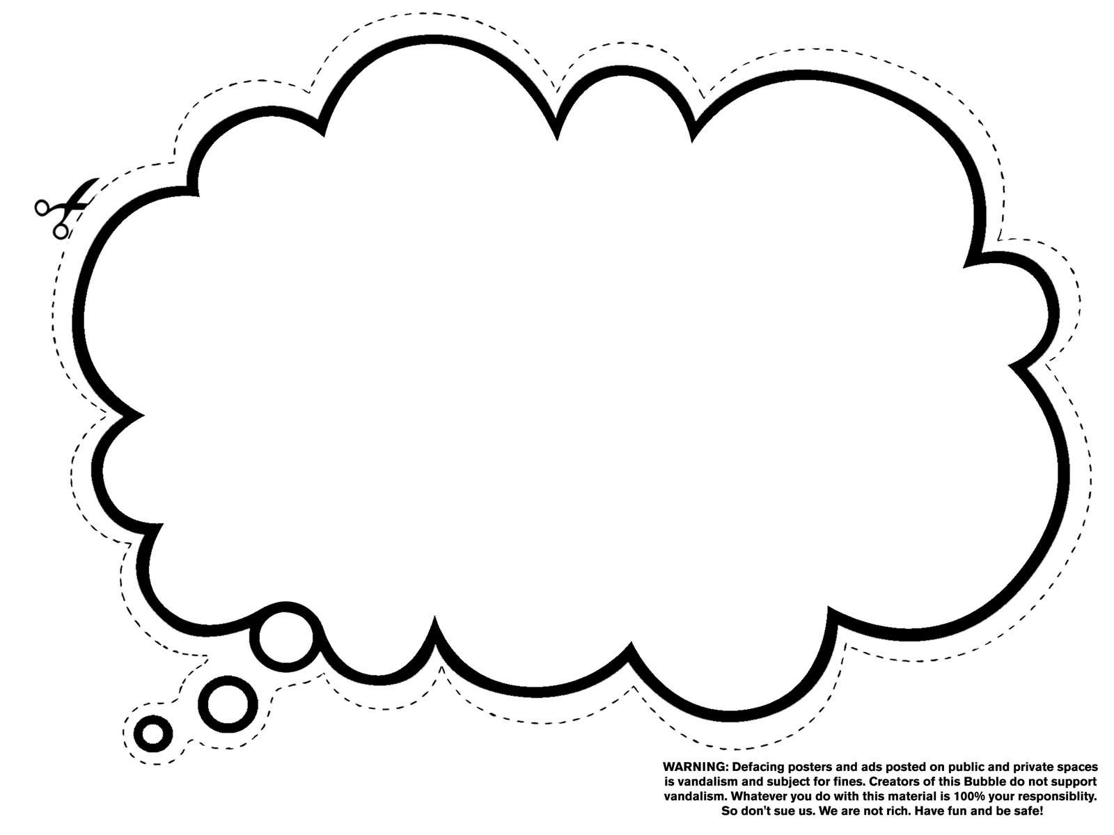 Thought Balloon Coloring - ClipArt Best