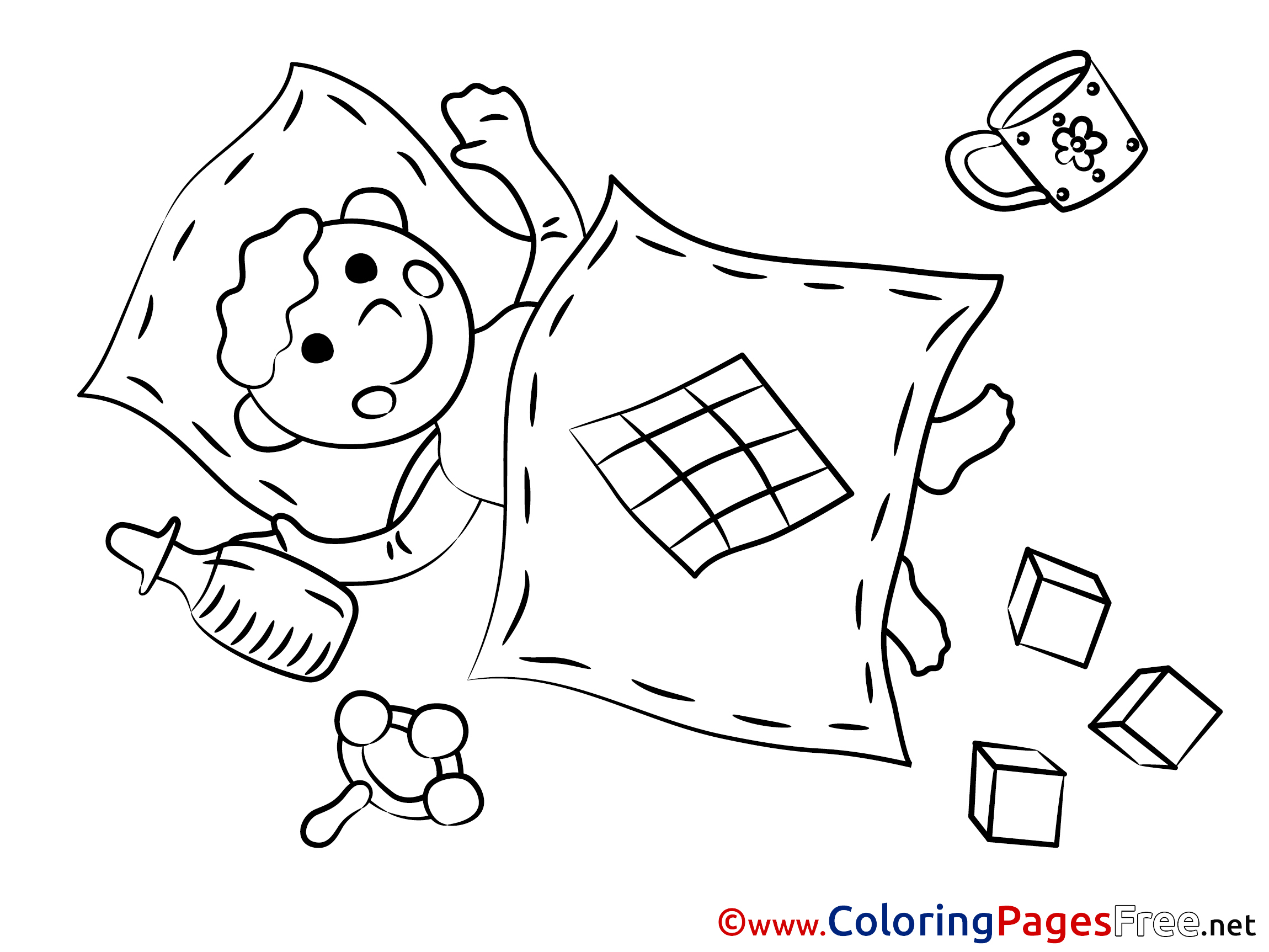 Blanket printable Coloring Pages for free