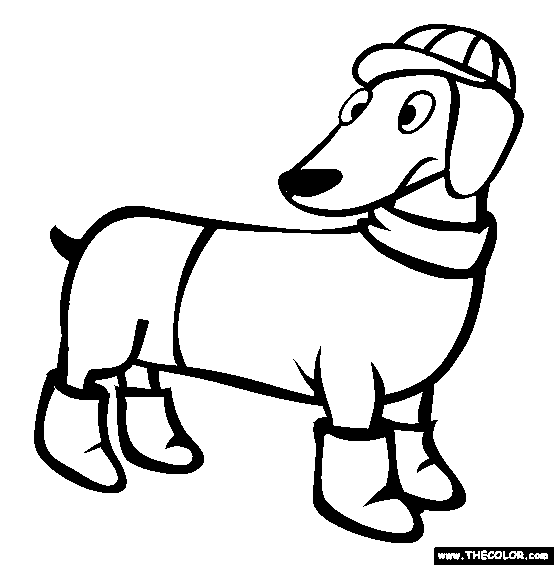 Dachshund Coloring Page | Free Dachshund Online Coloring | Dog coloring page,  Weiner dog, Dachshund