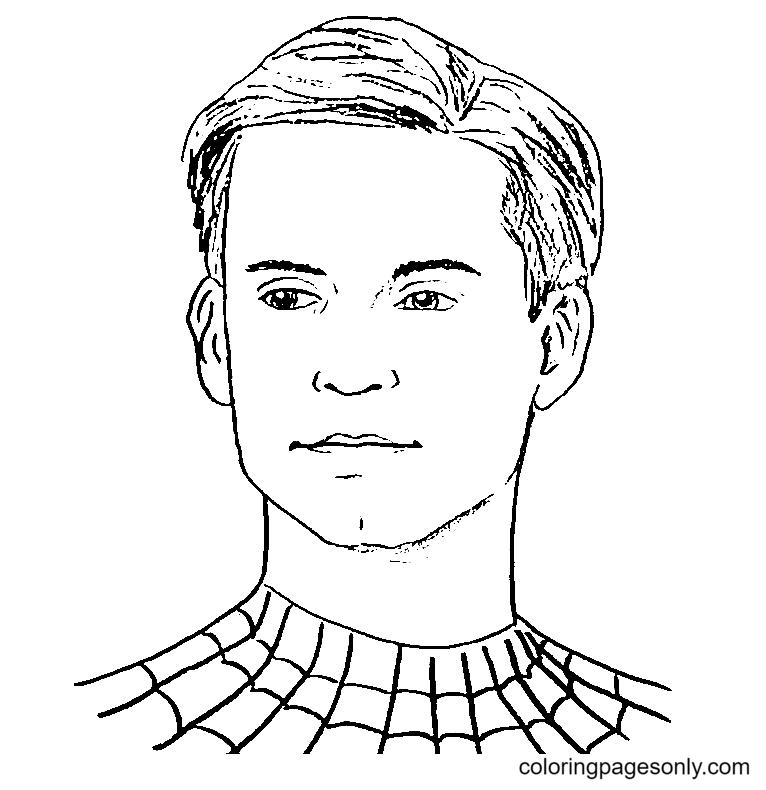 Peter from Spiderman No Way Home Coloring Pages - Spider-Man: No Way Home Coloring  Pages - Coloring Pages For Kids And Adults