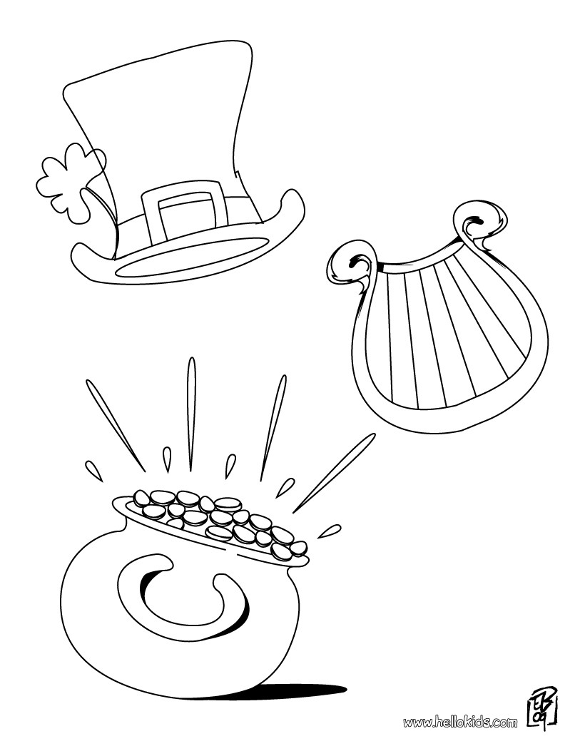 Fun 4 The Children: Irish Harp Coloring Pages