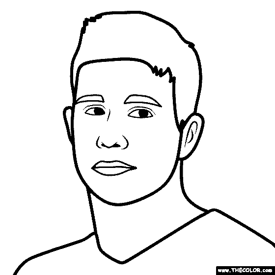 Kevin De Bruyne Coloring Page